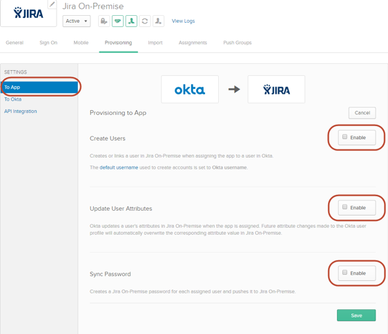 jiraprovisioninga
