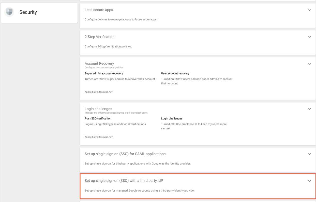 Set up single sign-on (SSO) with a third party IdP