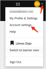 Account settings