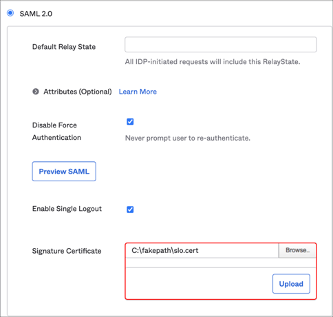 Save slo.cert and upload